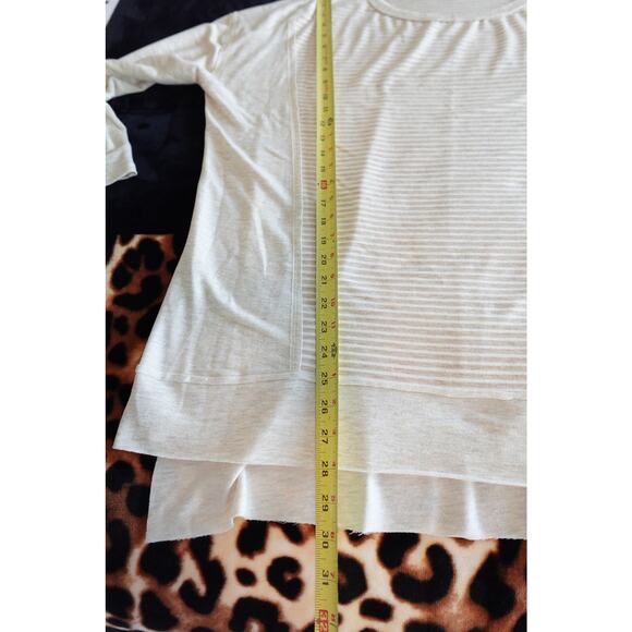 FLASH SALE 🍒 tunic top Oatmeal and white striped size XXL - Picture 10 of 12